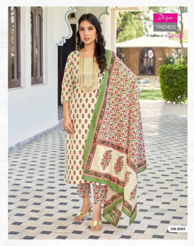 Odhani Vol 6 By Diya Trends Readymade Cotton Salwar Suits
